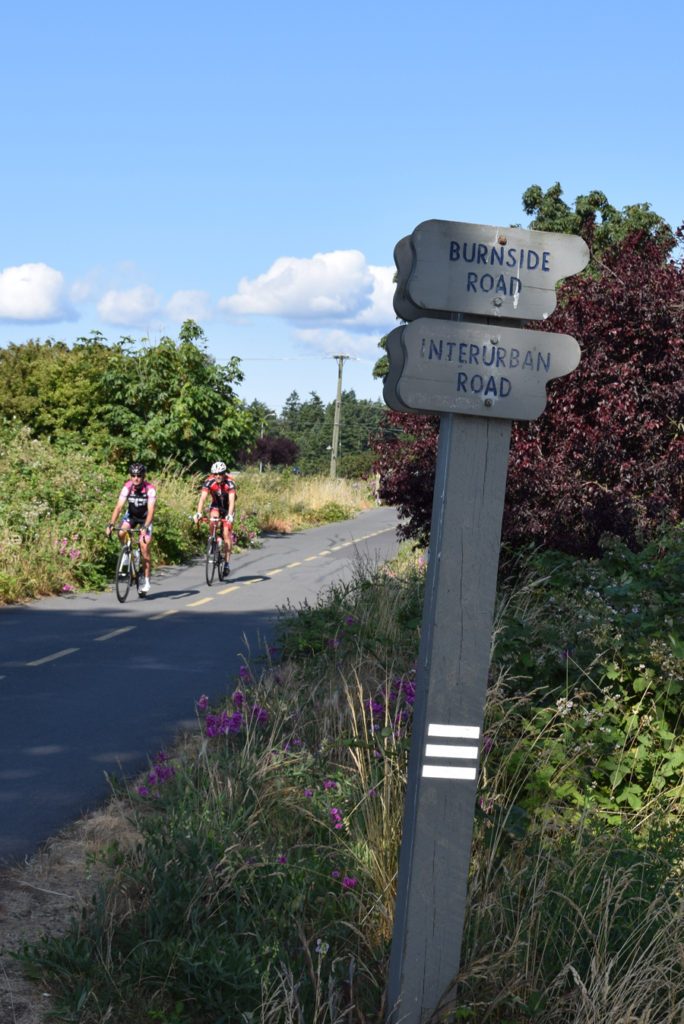 wooden trail sign